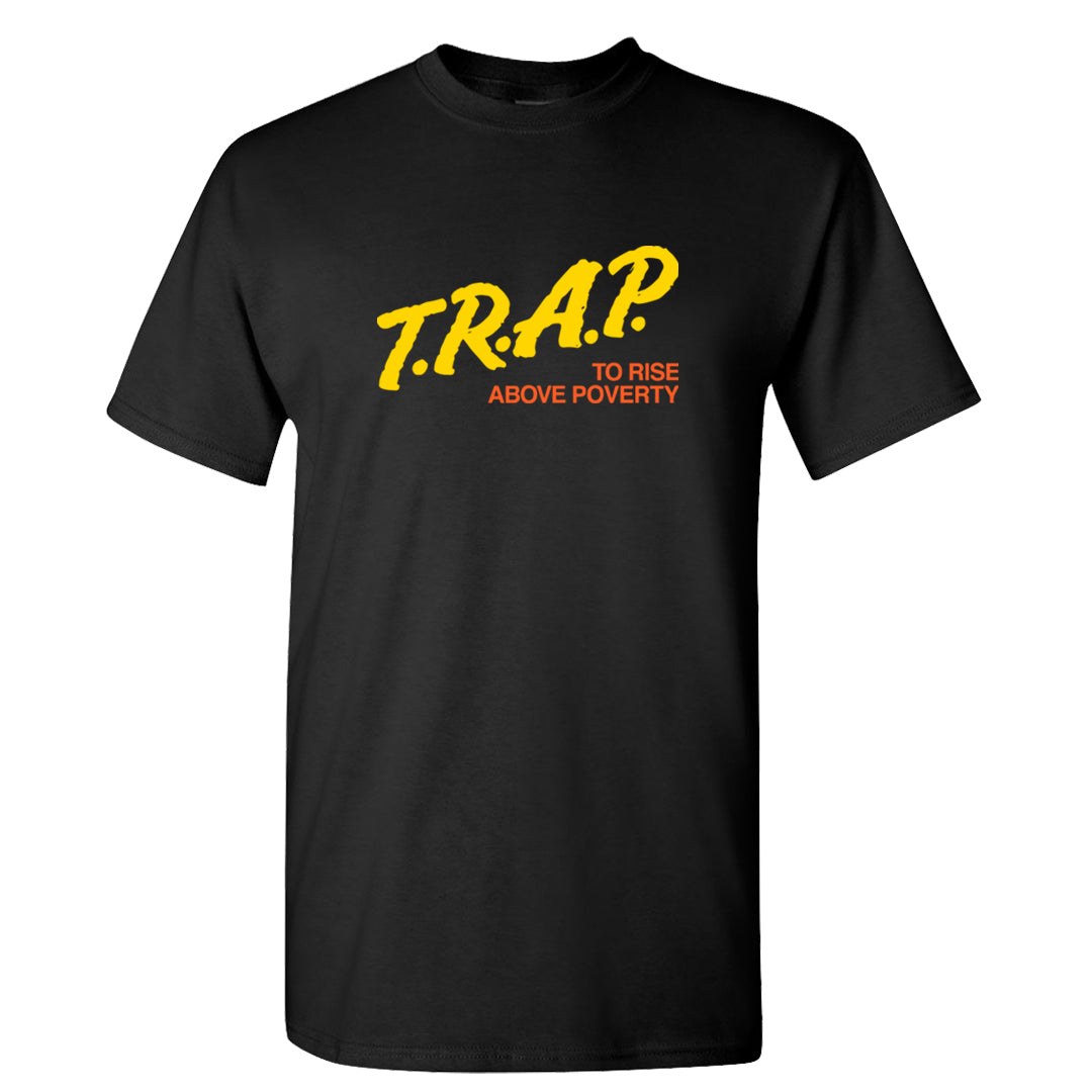 Candy Corn High Dunks T Shirt | Trap To Rise Above Poverty, Black