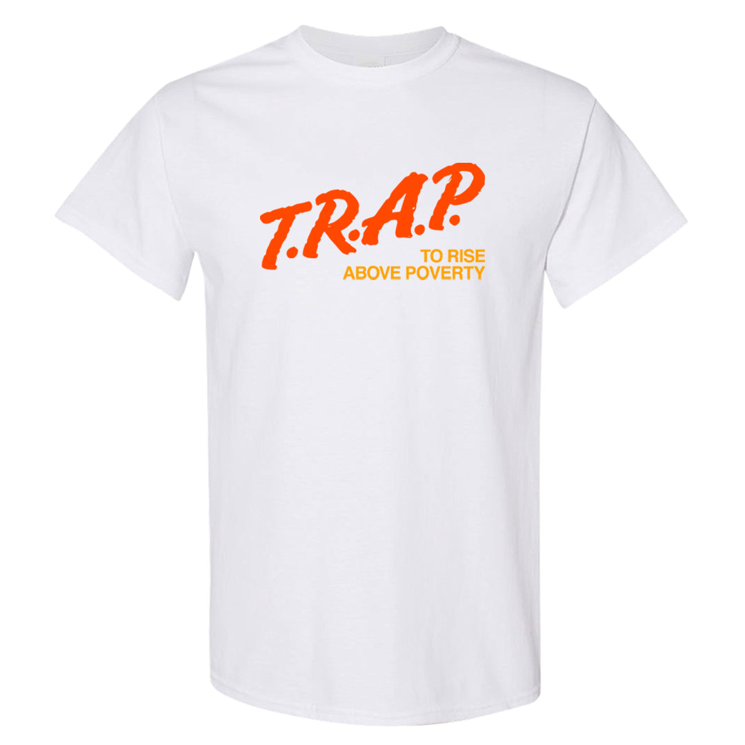 Candy Corn High Dunks T Shirt | Trap To Rise Above Poverty, White