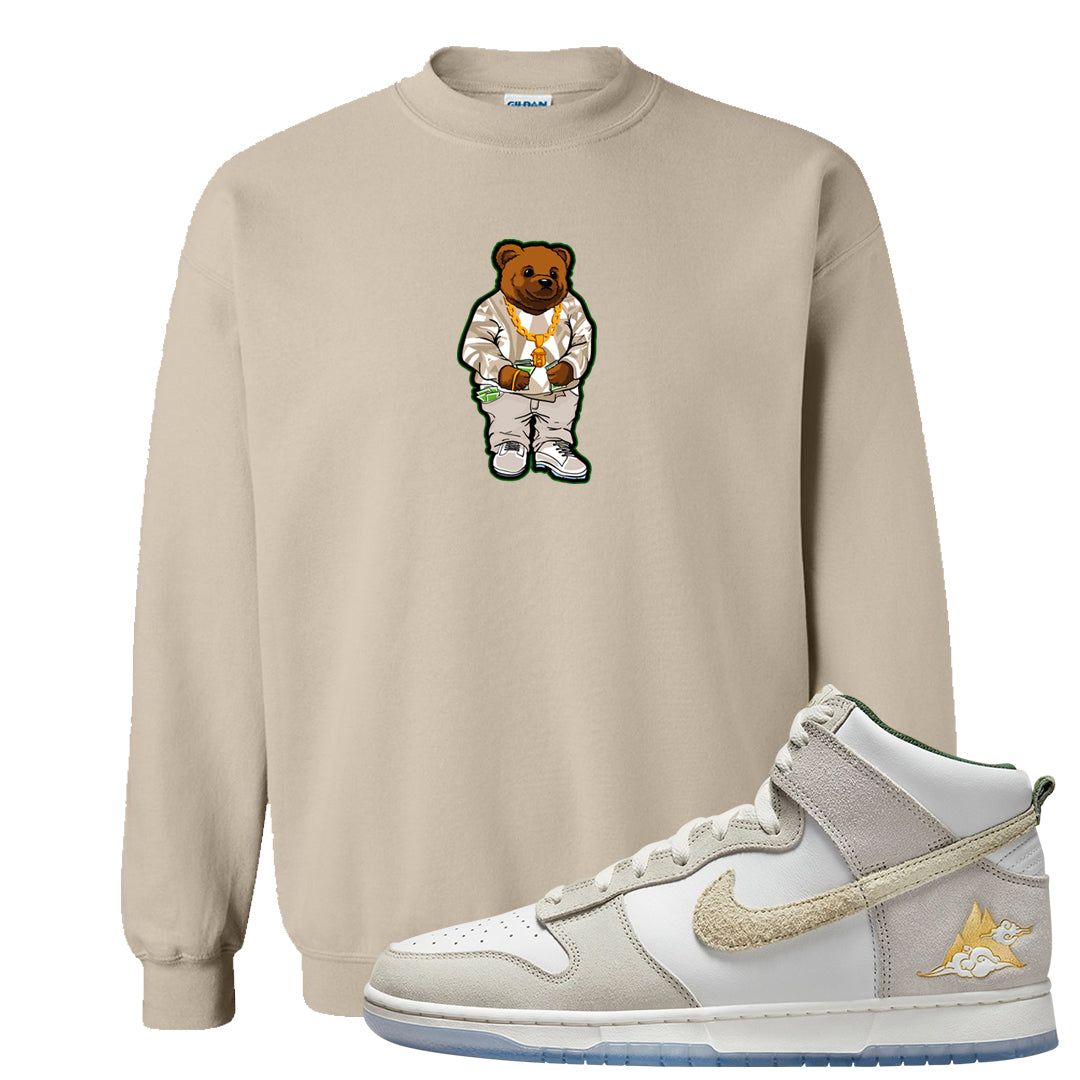 Lunar New Year High Dunks Crewneck Sweatshirt | Sweater Bear, Sand