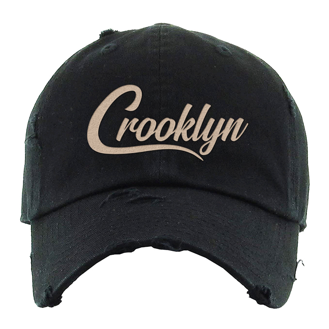 Lunar New Year High Dunks Distressed Dad Hat | Crooklyn, Black