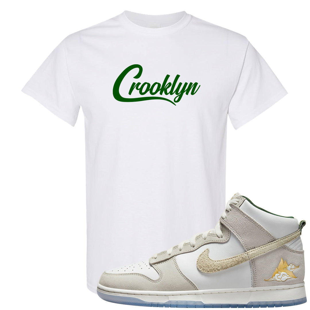 Lunar New Year High Dunks T Shirt | Crooklyn, White