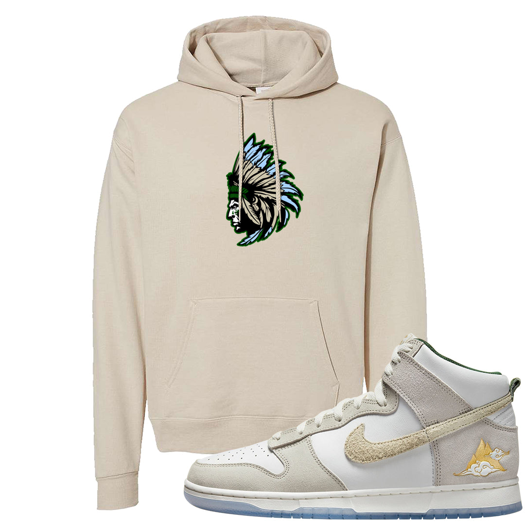 Lunar New Year High Dunks Hoodie | Indian Chief, Sand