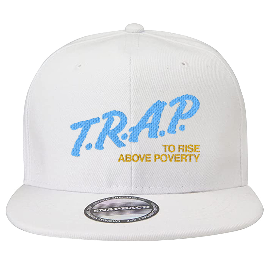 Lunar New Year High Dunks Snapback Hat | Trap To Rise Above Poverty, White