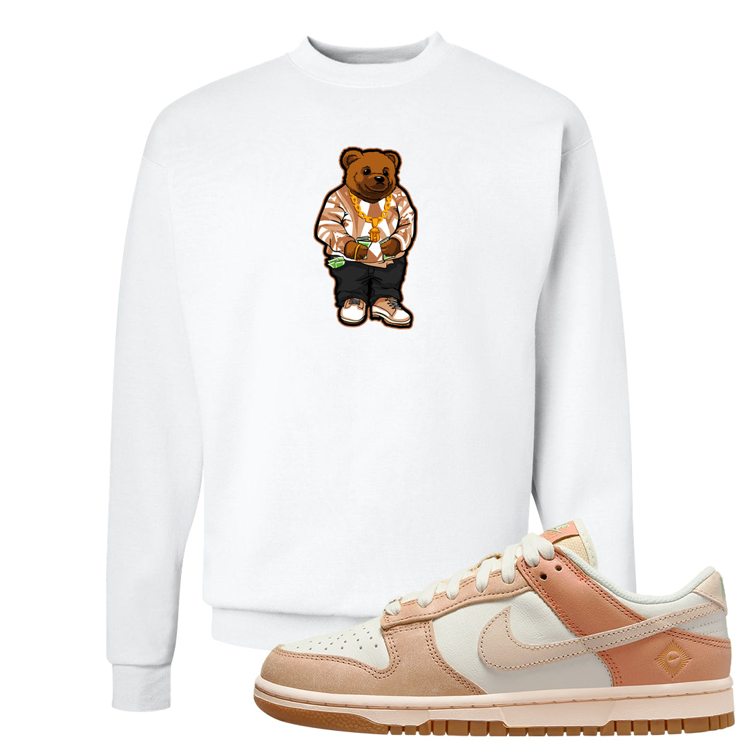 Austria Low Dunks Crewneck Sweatshirt | Sweater Bear, White