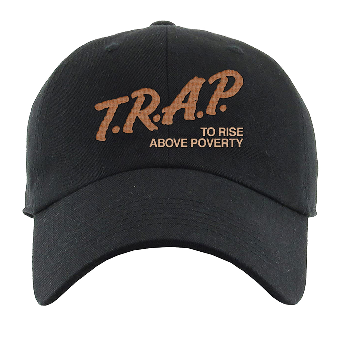 Austria Low Dunks Dad Hat | Trap To Rise Above Poverty, Black