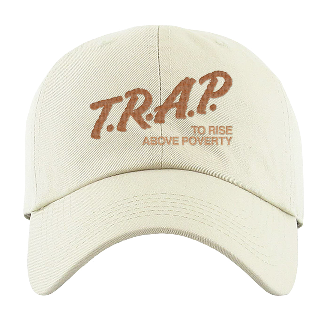 Austria Low Dunks Dad Hat | Trap To Rise Above Poverty, White