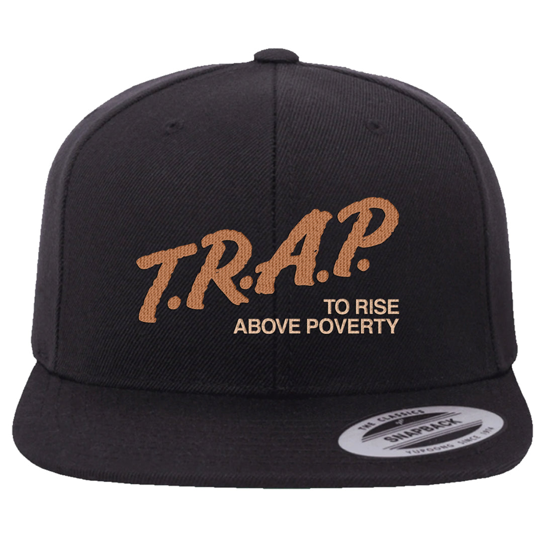 Austria Low Dunks Snapback Hat | Trap To Rise Above Poverty, Black