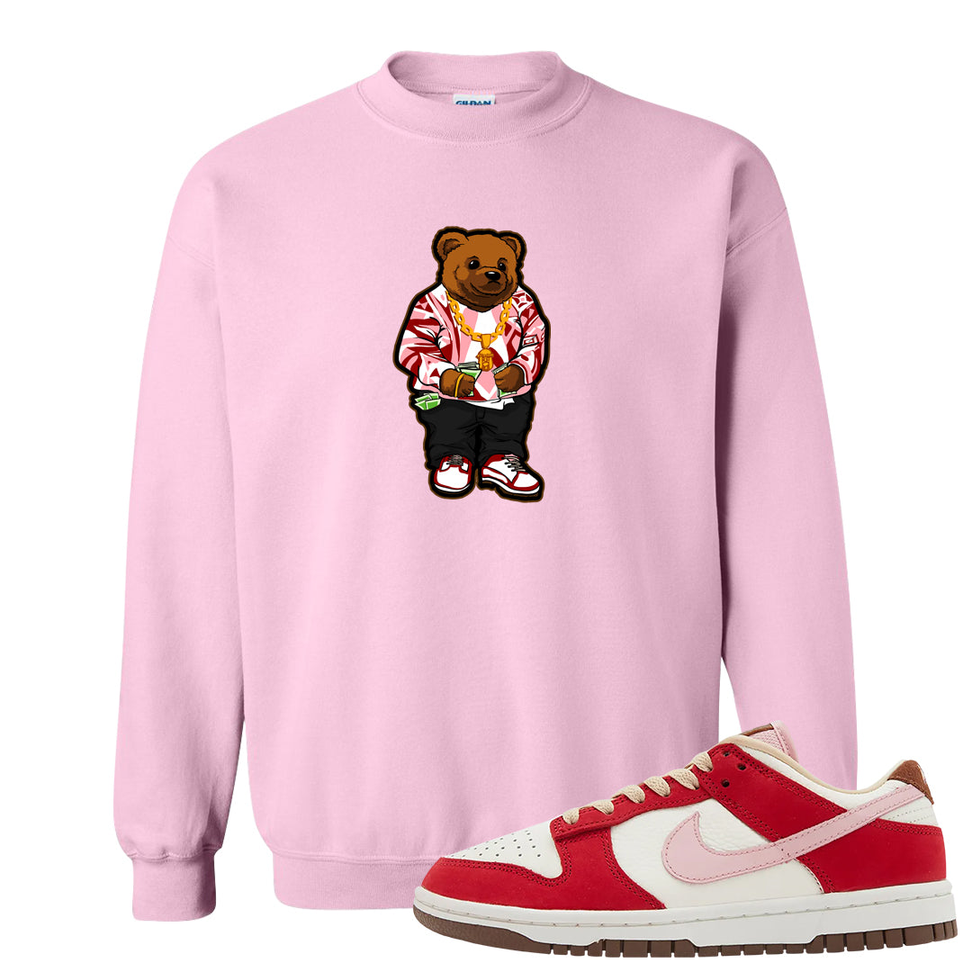 Bacon Low Dunks Crewneck Sweatshirt | Sweater Bear, Light Pink