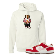 Bacon Low Dunks Hoodie | Sweater Bear, White