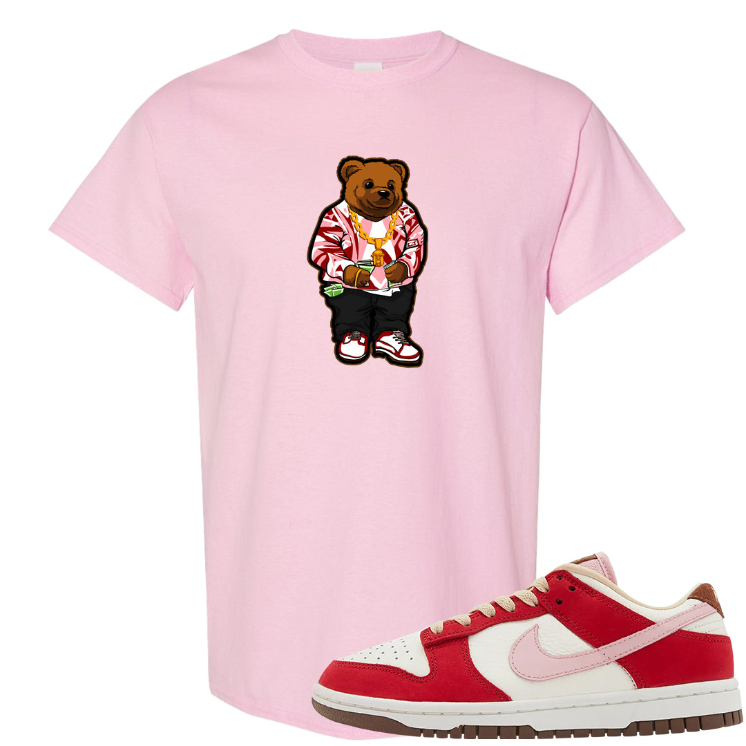 Bacon Low Dunks T Shirt | Sweater Bear, Light Pink