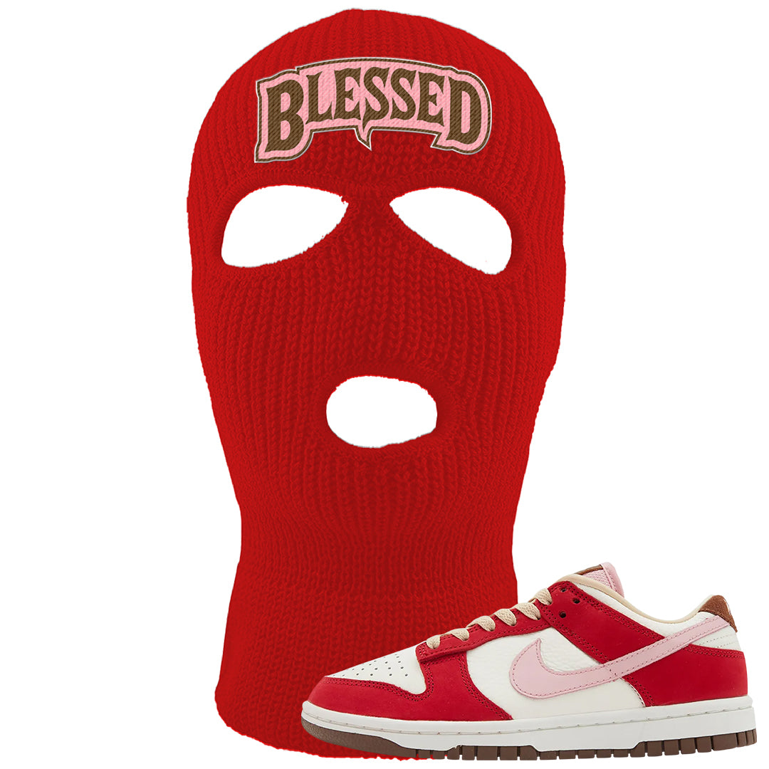 Bacon Low Dunks Ski Mask | Blessed Arch, Red