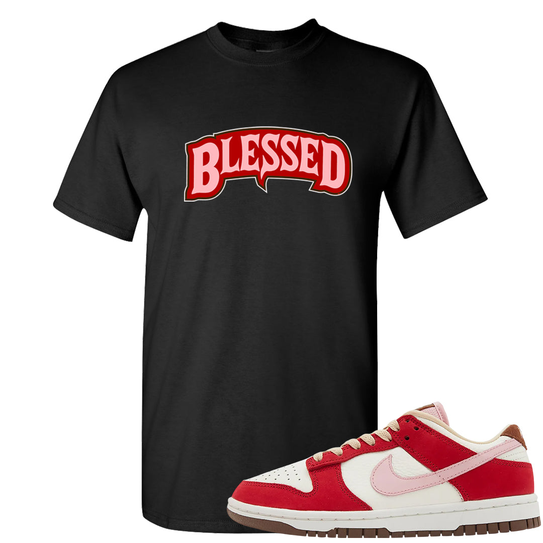 Bacon Low Dunks T Shirt | Blessed Arch, Black