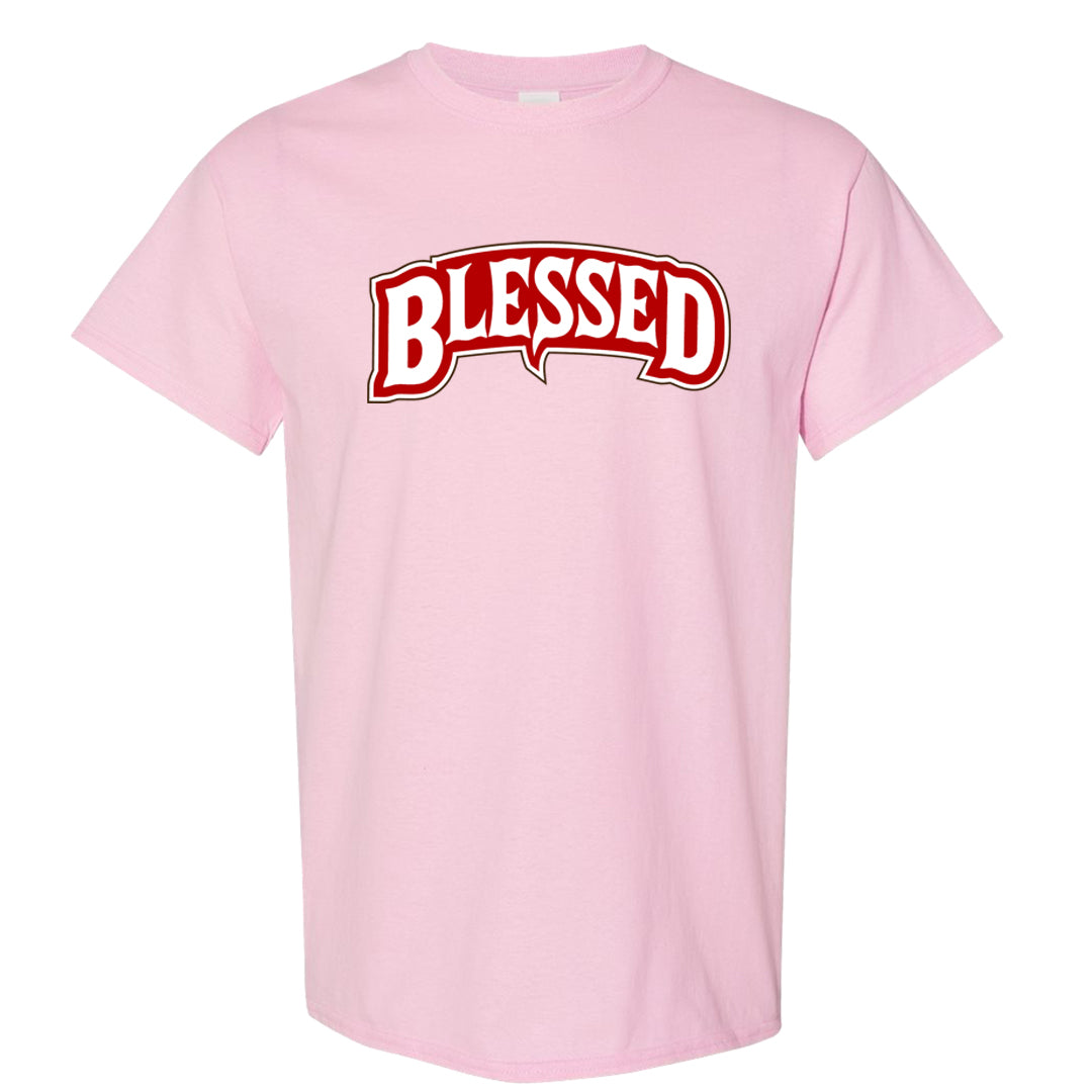 Bacon Low Dunks T Shirt | Blessed Arch, Light Pink