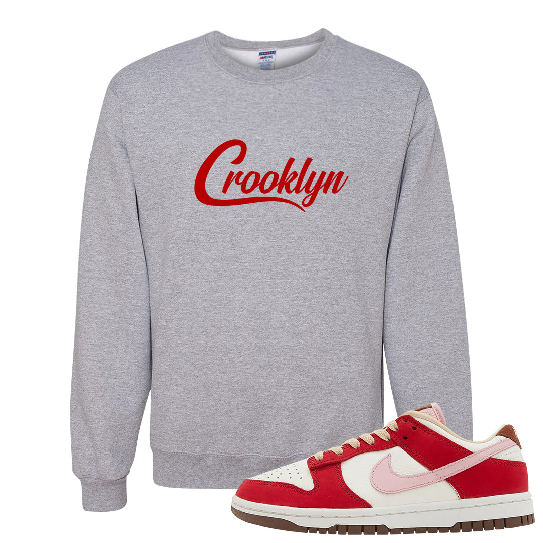 Bacon Low Dunks Crewneck Sweatshirt | Crooklyn, Ash