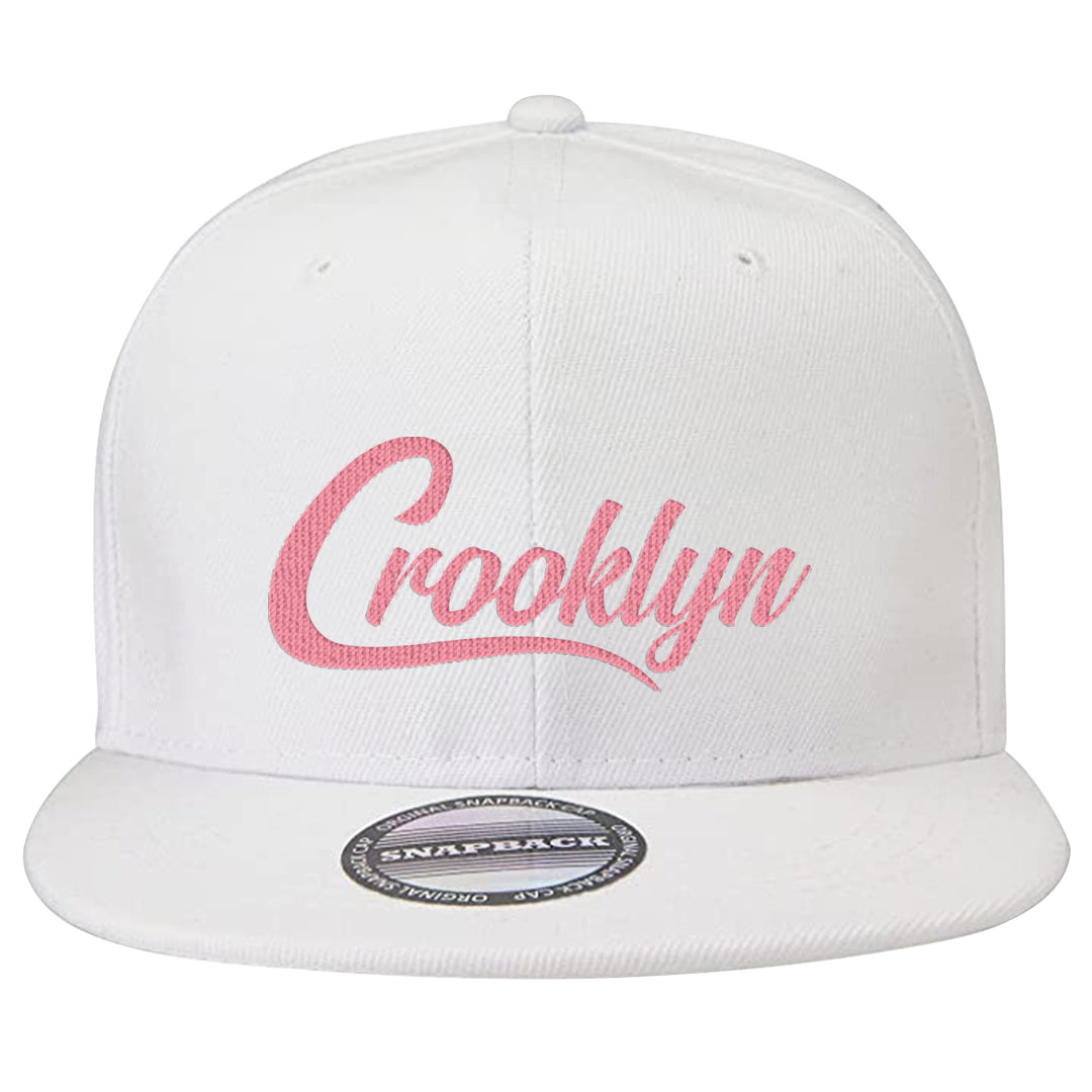 Bacon Low Dunks Snapback Hat | Crooklyn, White