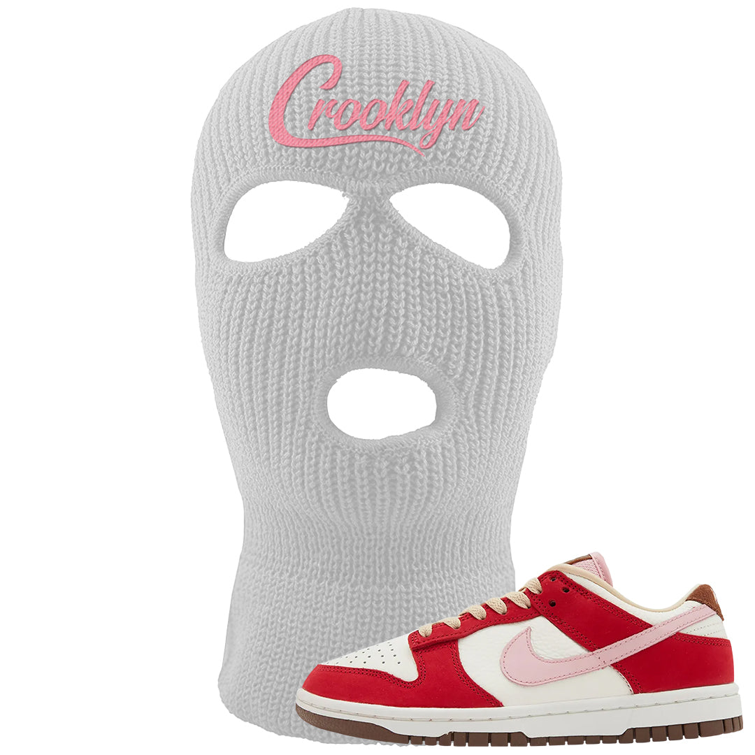 Bacon Low Dunks Ski Mask | Crooklyn, White