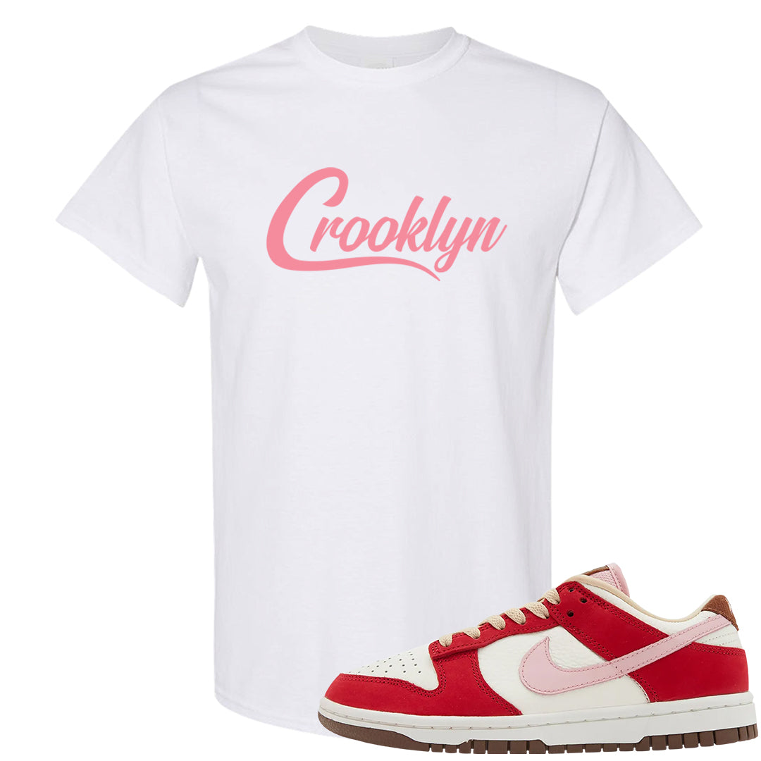 Bacon Low Dunks T Shirt | Crooklyn, White