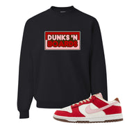 Bacon Low Dunks Crewneck Sweatshirt | Dunks N Boards, Black