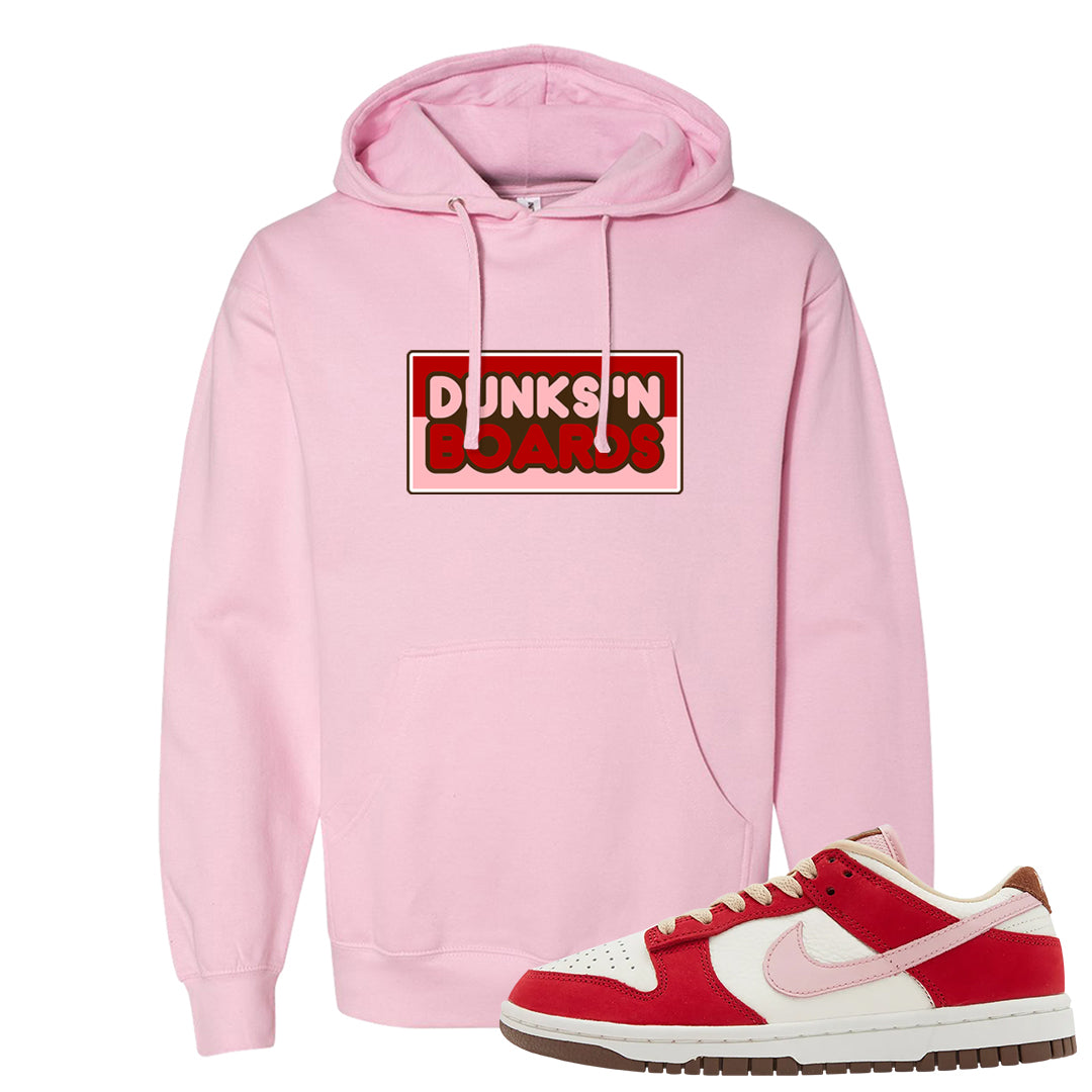 Bacon Low Dunks Hoodie | Dunks N Boards, Light Pink