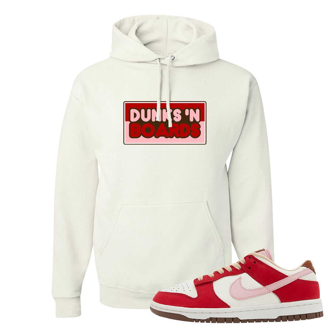 Bacon Low Dunks Hoodie | Dunks N Boards, White