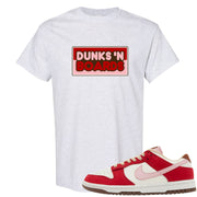 Bacon Low Dunks T Shirt | Dunks N Boards, Ash