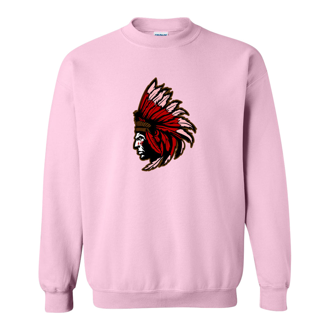Bacon Low Dunks Crewneck Sweatshirt | Indian Chief, Light Pink