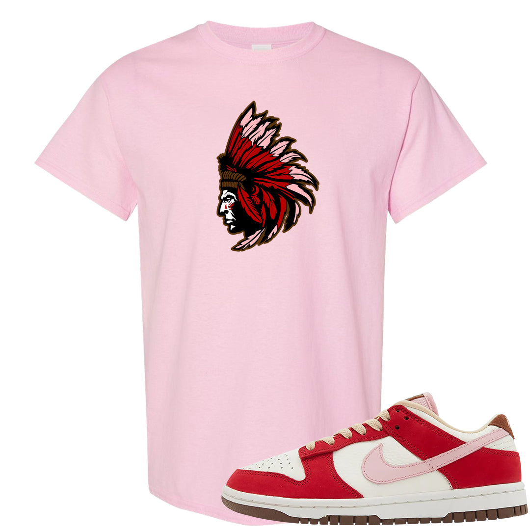 Bacon Low Dunks T Shirt | Indian Chief, Light Pink