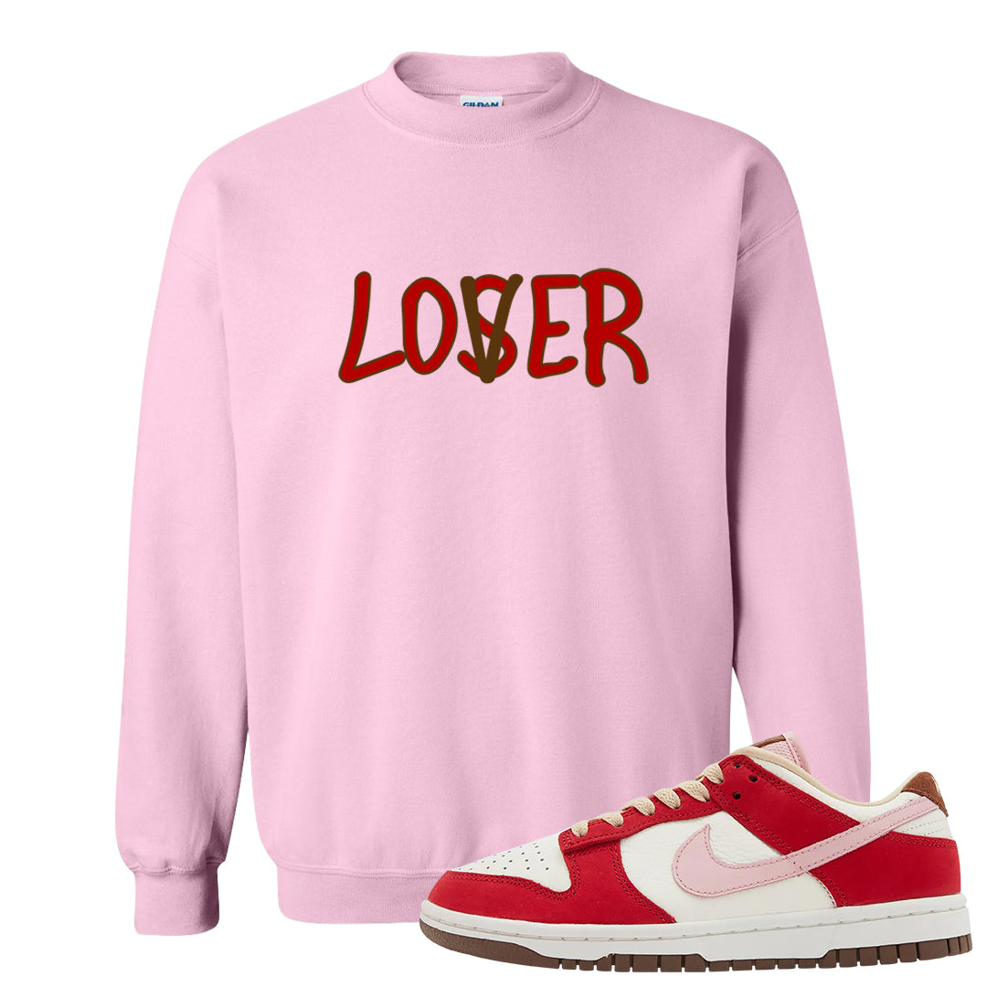 Bacon Low Dunks Crewneck Sweatshirt | Lover, Light Pink