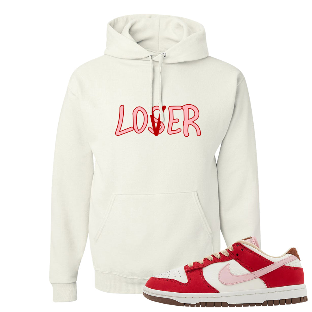 Bacon Low Dunks Hoodie | Lover, White