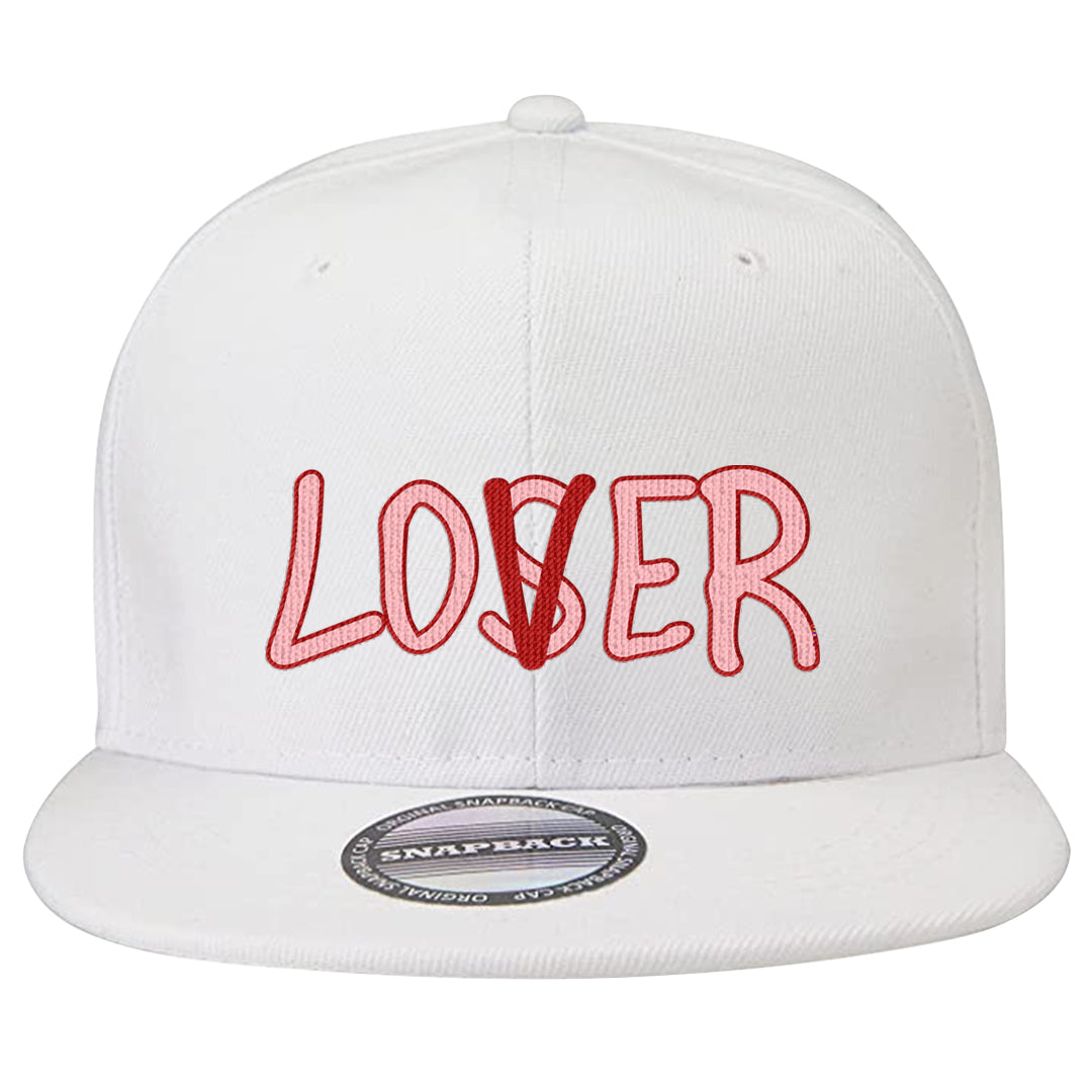 Bacon Low Dunks Snapback Hat | Lover, White