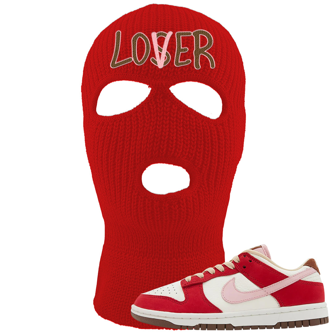 Bacon Low Dunks Ski Mask | Lover, Red