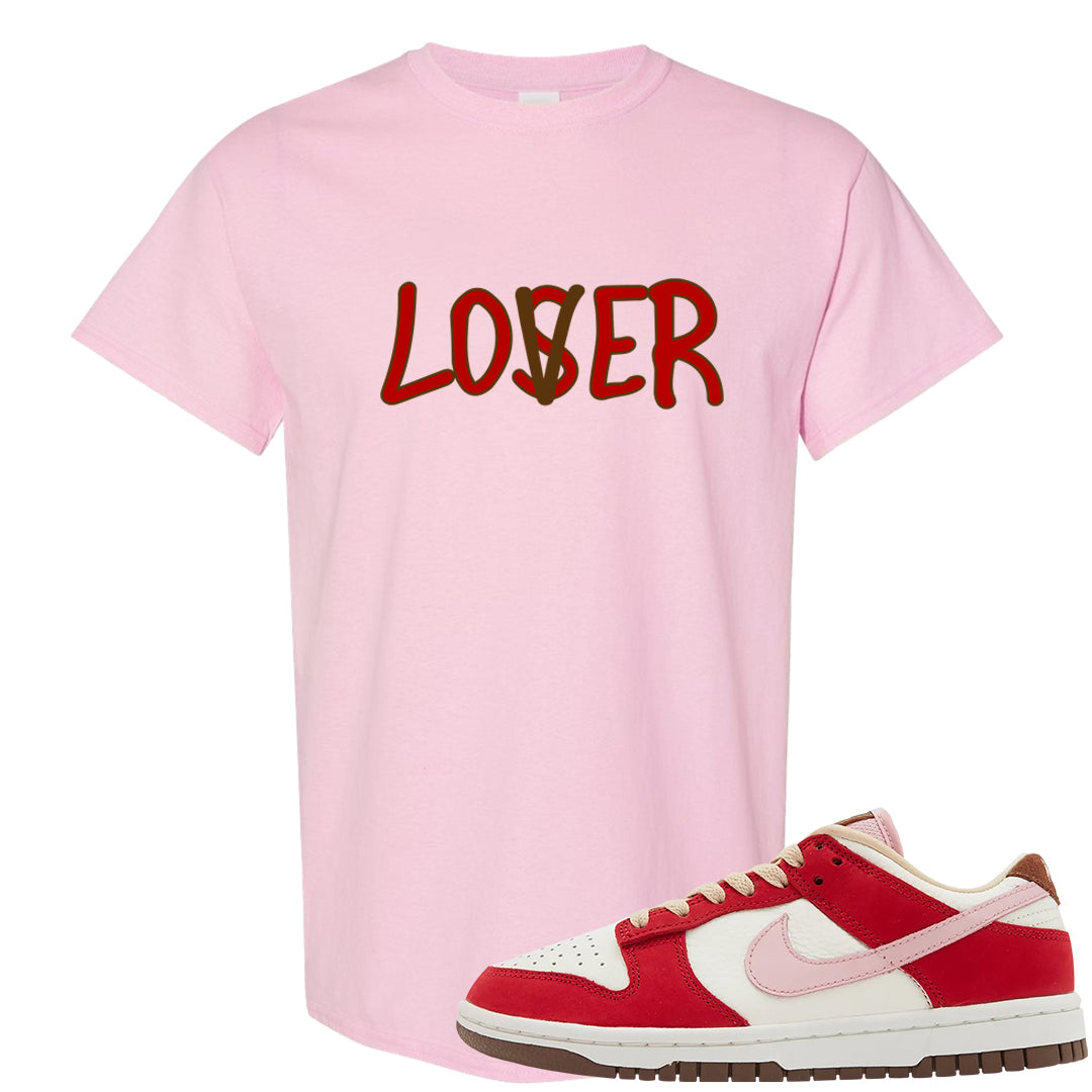Bacon Low Dunks T Shirt | Lover, Light Pink