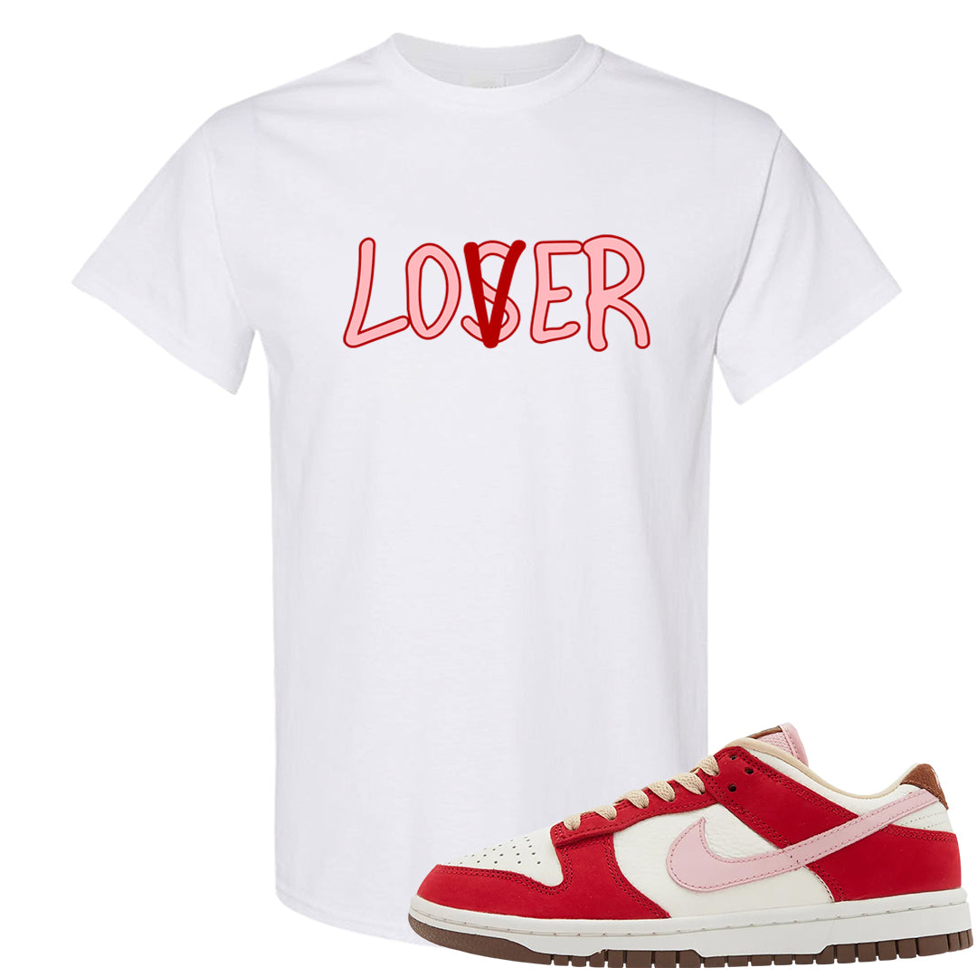 Bacon Low Dunks T Shirt | Lover, White