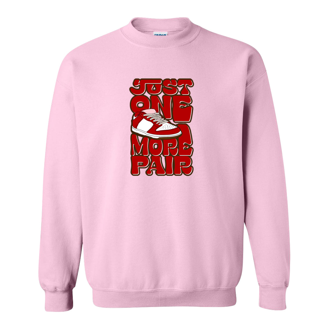 Bacon Low Dunks Crewneck Sweatshirt | One More Pair Dunk, Light Pink