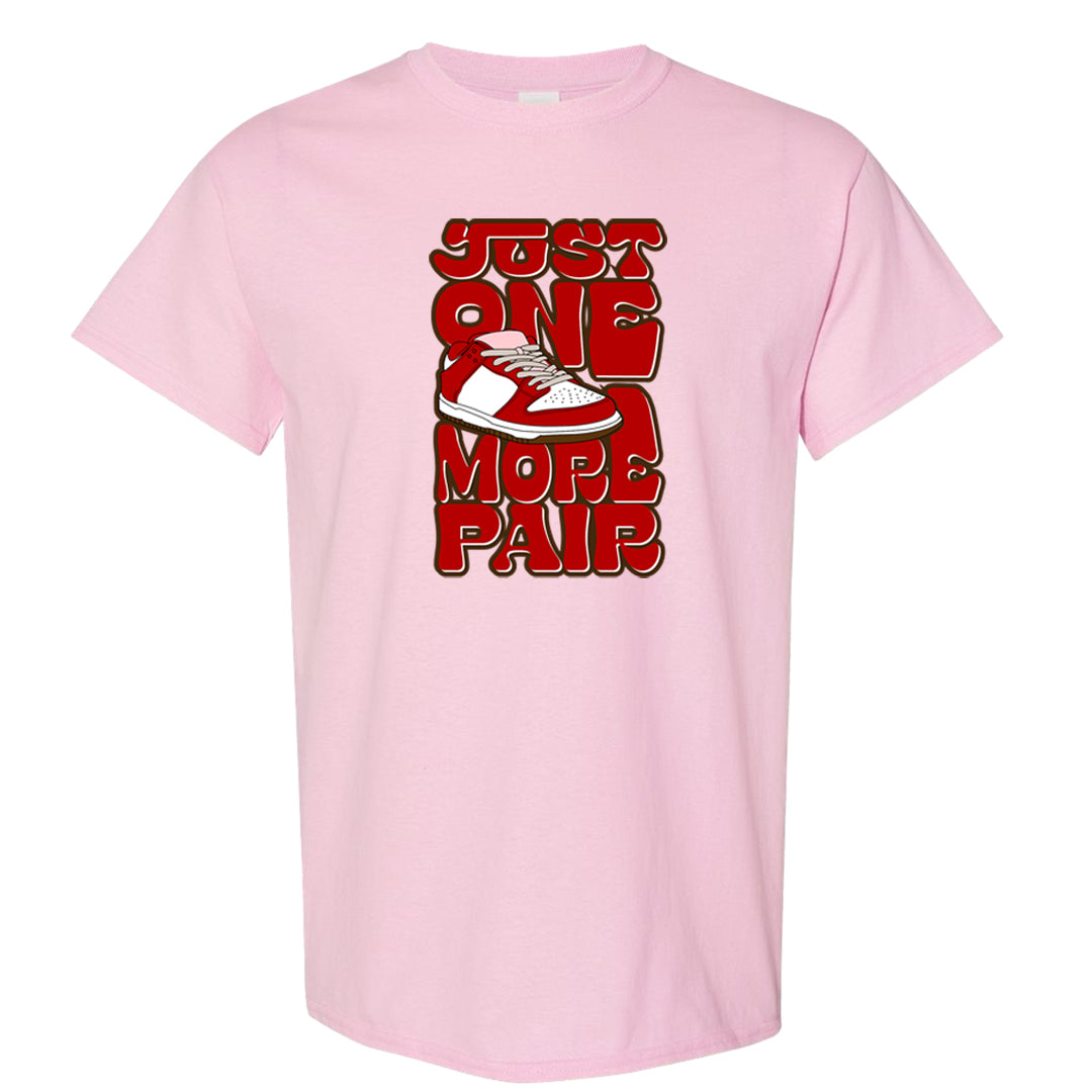 Bacon Low Dunks T Shirt | One More Pair Dunk, Light Pink