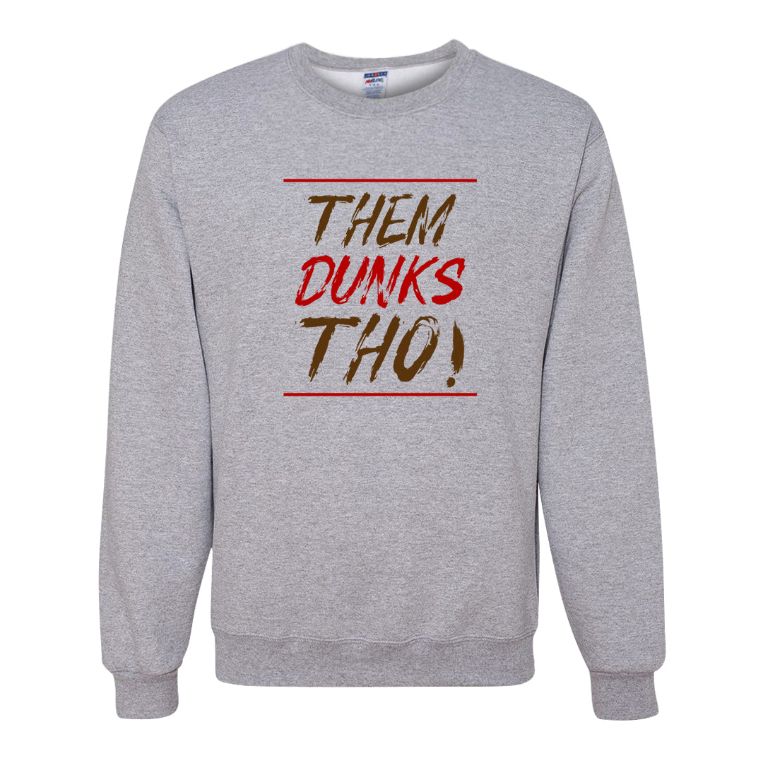 Bacon Low Dunks Crewneck Sweatshirt | Them Dunks Tho, Ash
