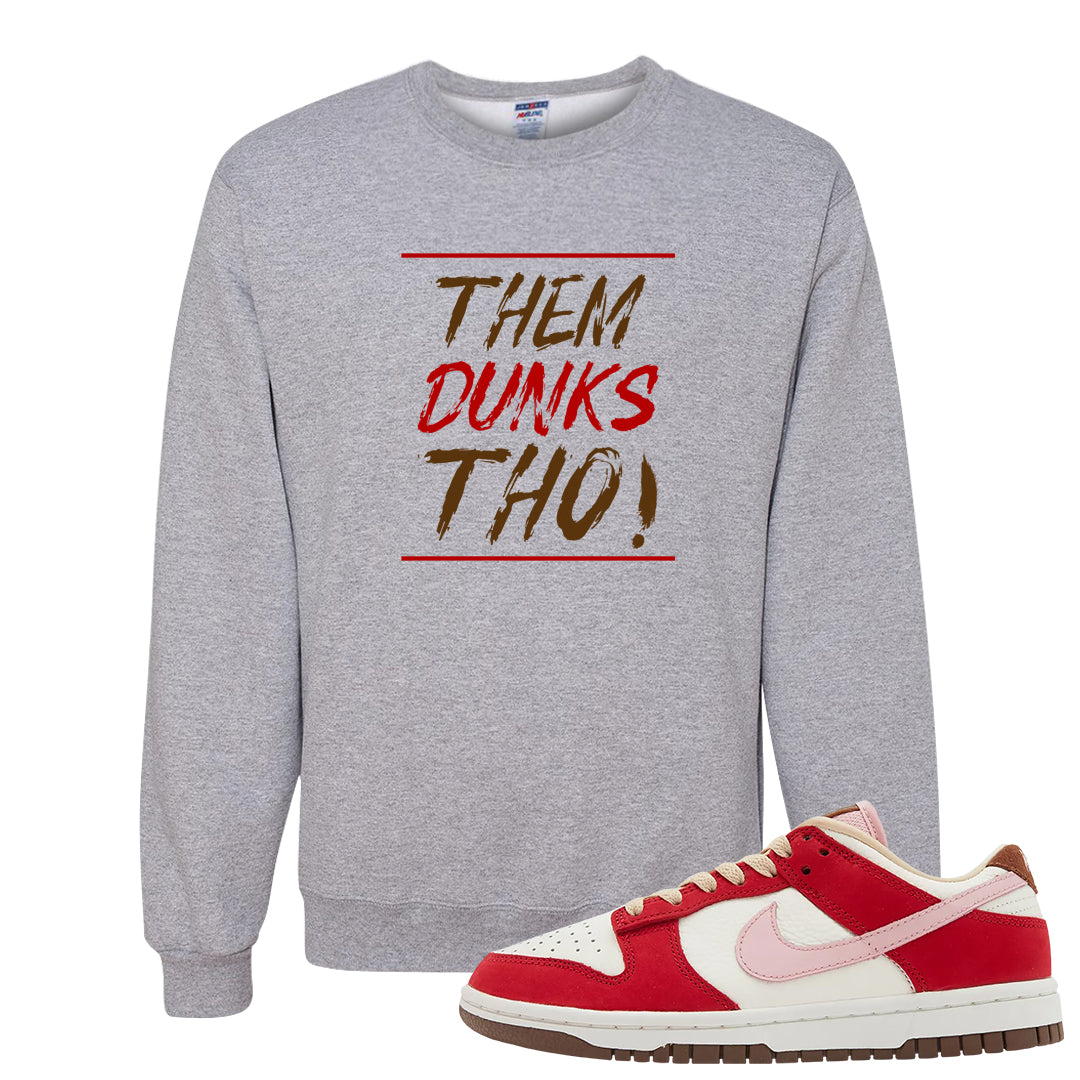 Bacon Low Dunks Crewneck Sweatshirt | Them Dunks Tho, Ash