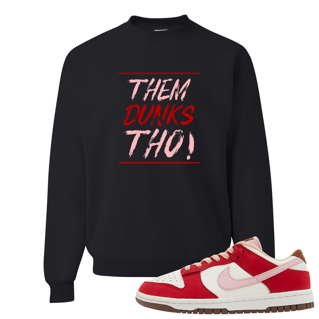 Bacon Low Dunks Crewneck Sweatshirt | Them Dunks Tho, Black