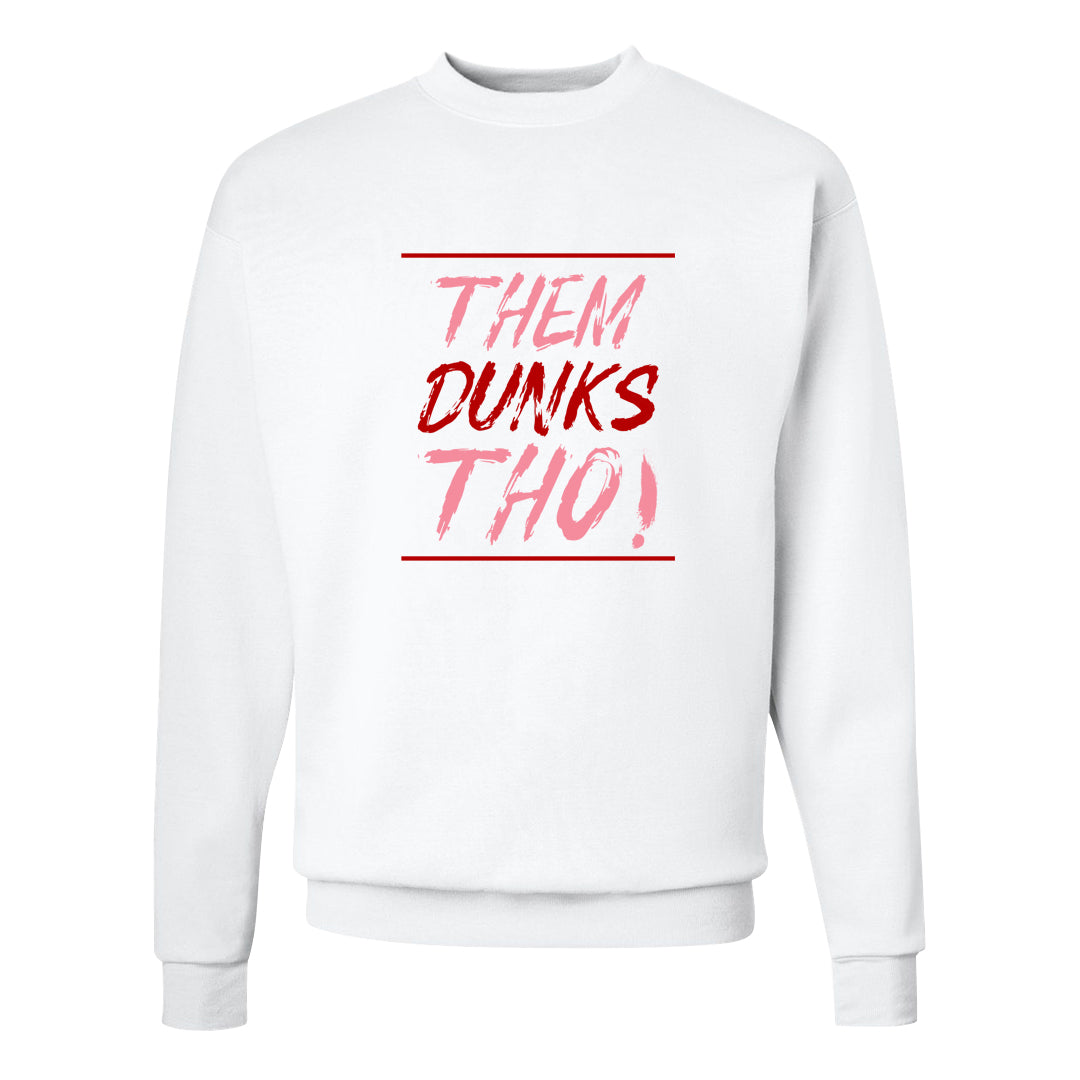 Bacon Low Dunks Crewneck Sweatshirt | Them Dunks Tho, White