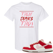 Bacon Low Dunks T Shirt | Them Dunks Tho, White