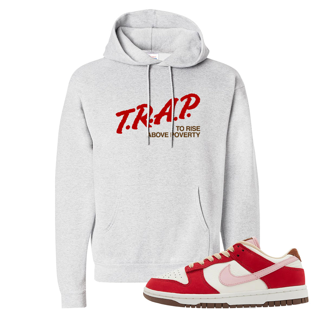 Bacon Low Dunks Hoodie | Trap To Rise Above Poverty, Ash