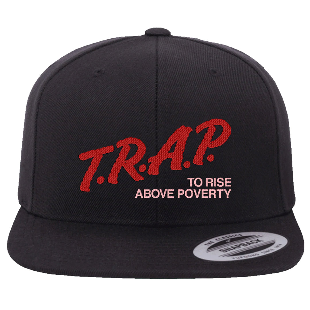 Bacon Low Dunks Snapback Hat | Trap To Rise Above Poverty, Black