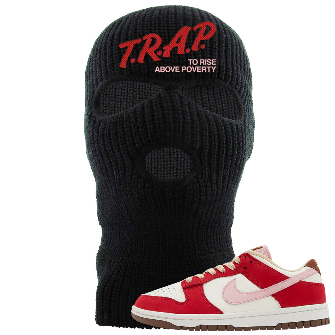 Bacon Low Dunks Ski Mask | Trap To Rise Above Poverty, Black