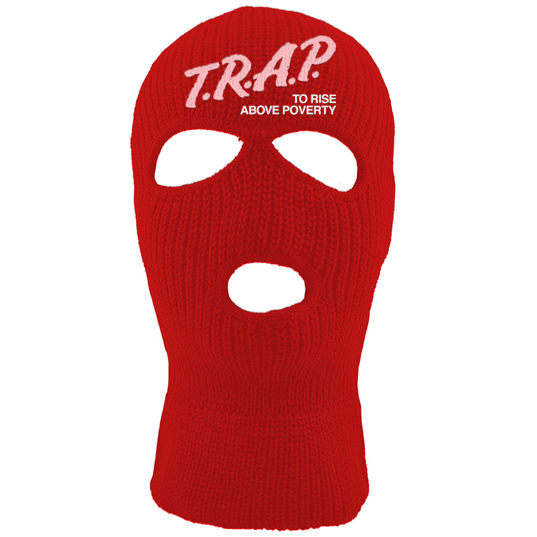 Bacon Low Dunks Ski Mask | Trap To Rise Above Poverty, Red