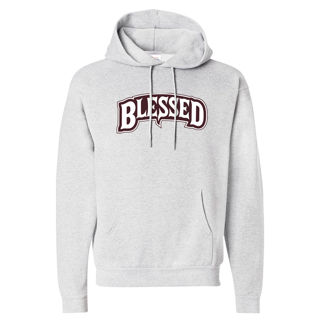 Burgundy Crush Low Dunks Hoodie | Blessed Arch, Ash