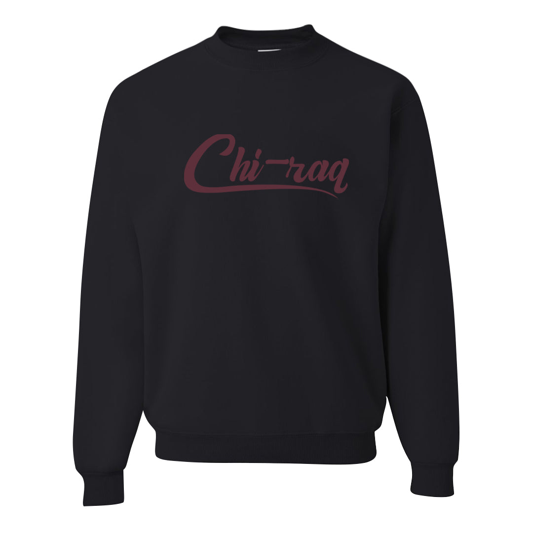 Burgundy Crush Low Dunks Crewneck Sweatshirt | Chiraq, Black