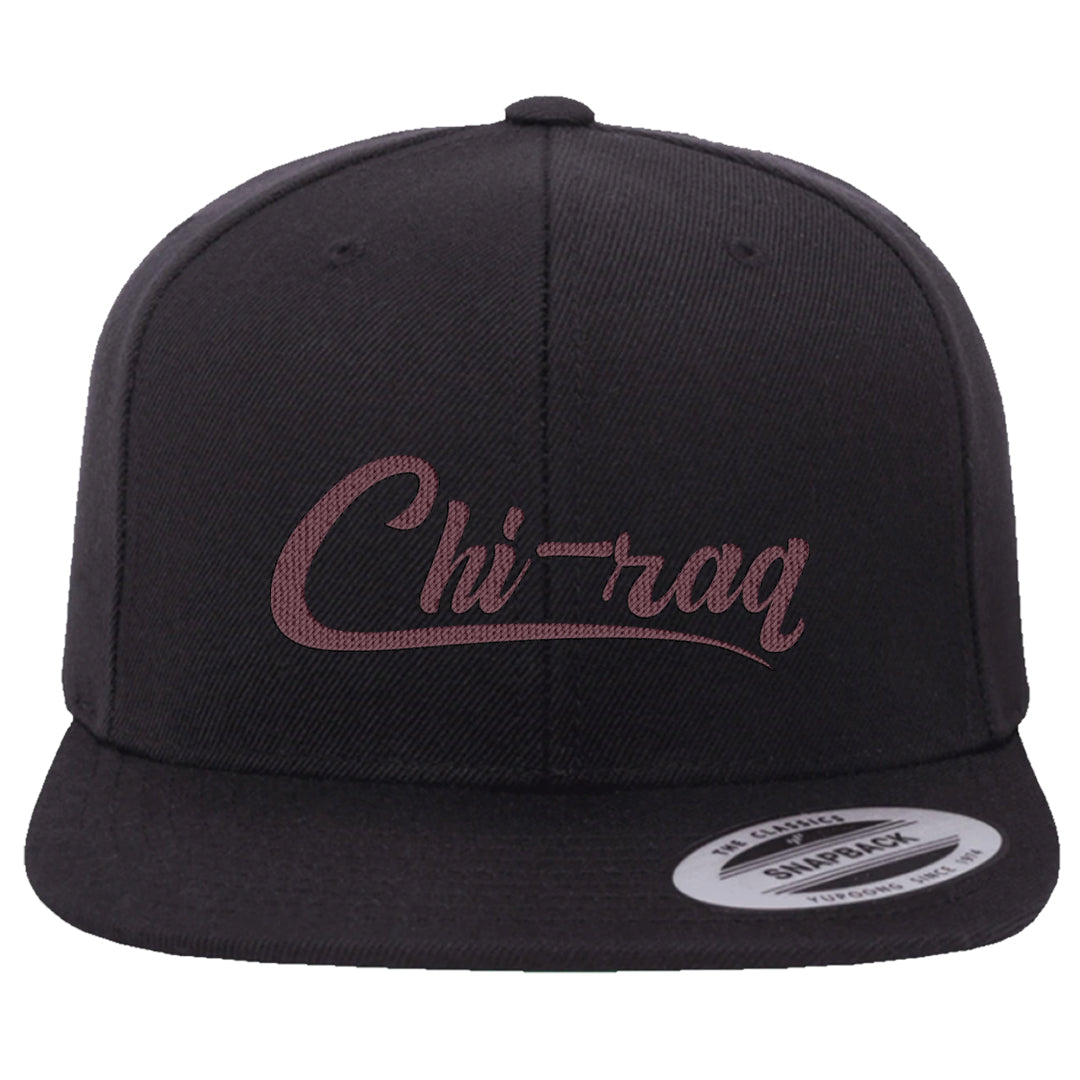 Burgundy Crush Low Dunks Snapback Hat | Chiraq, Black