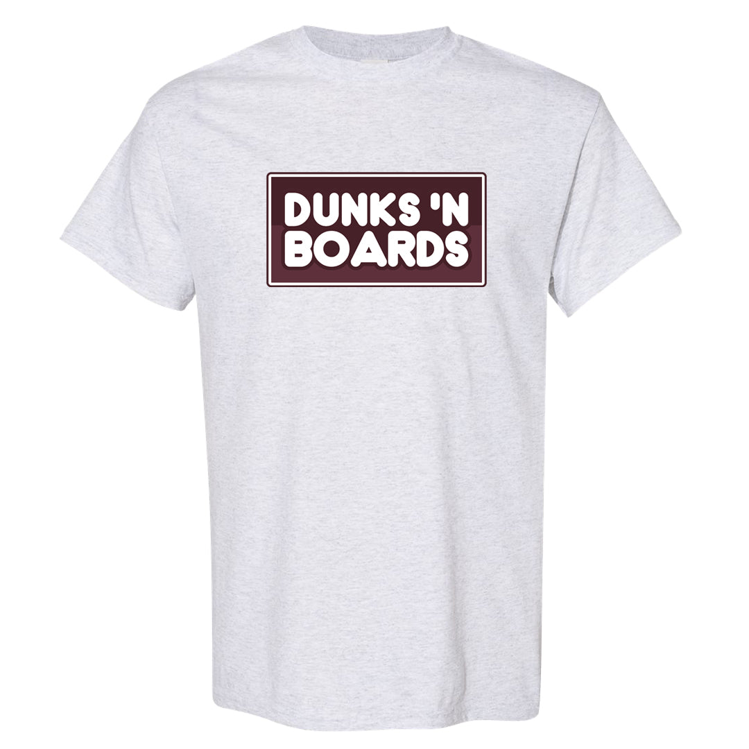 Burgundy Crush Low Dunks T Shirt | Dunks N Boards, Ash