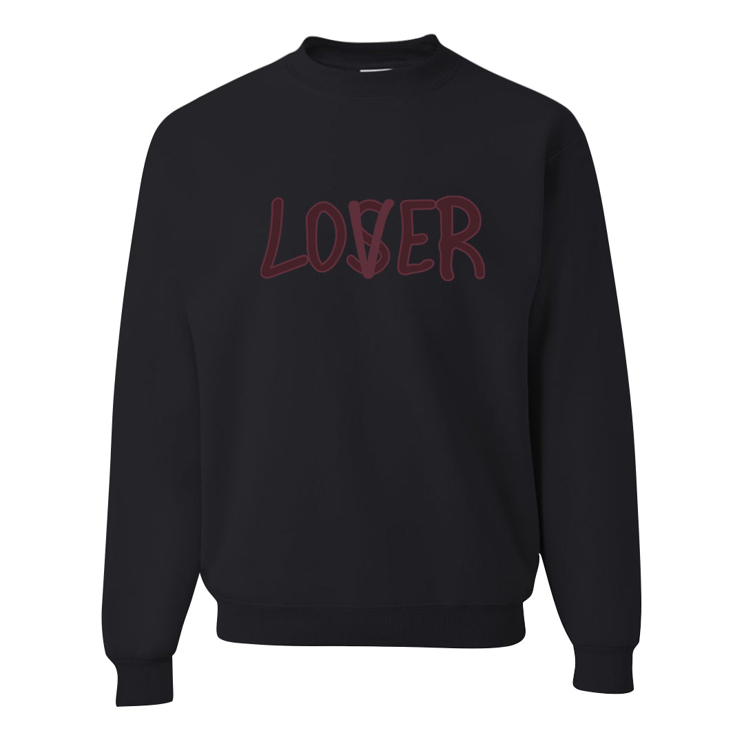 Burgundy Crush Low Dunks Crewneck Sweatshirt | Lover, Black
