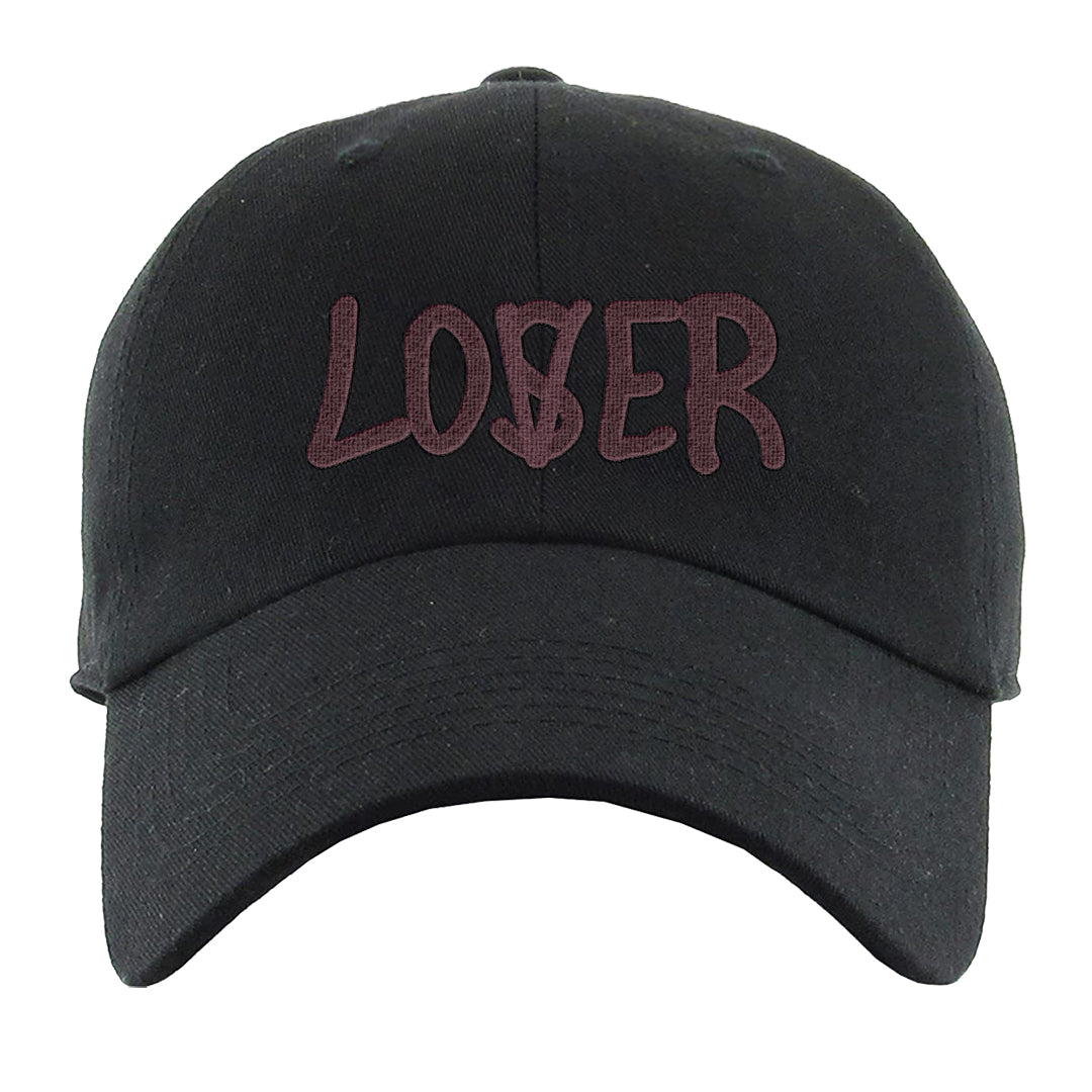 Burgundy Crush Low Dunks Dad Hat | Lover, Black
